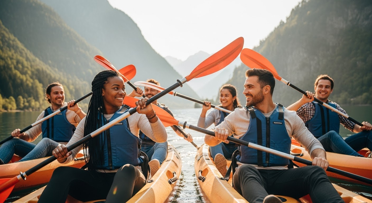Team building activities in nature
